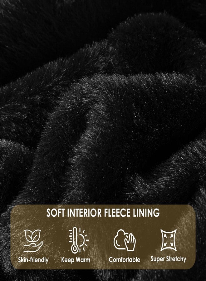 Gilotop Winter Trapper Hat with Ear Flaps Windproof Thermal Insulated Ushanka Earflap Cap for Women and Men Black - Image 3